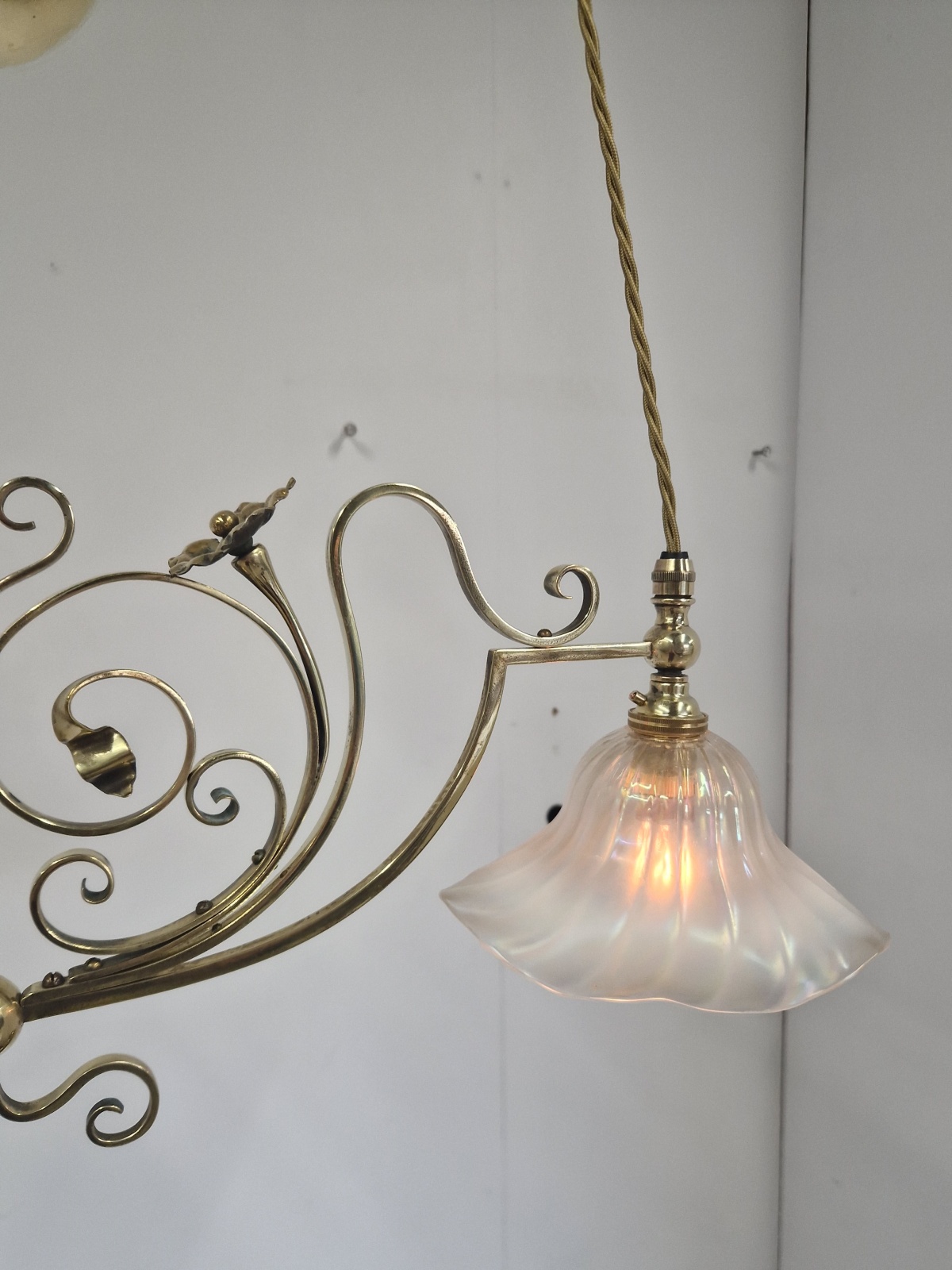 Unsigned | Art Nouveau Rise & Fall Lamp | England c.1915 | SOLD - Image 8