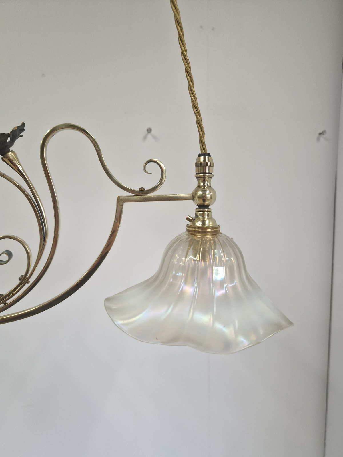 Unsigned | Art Nouveau Rise & Fall Lamp | England c.1915 | SOLD - Image 9