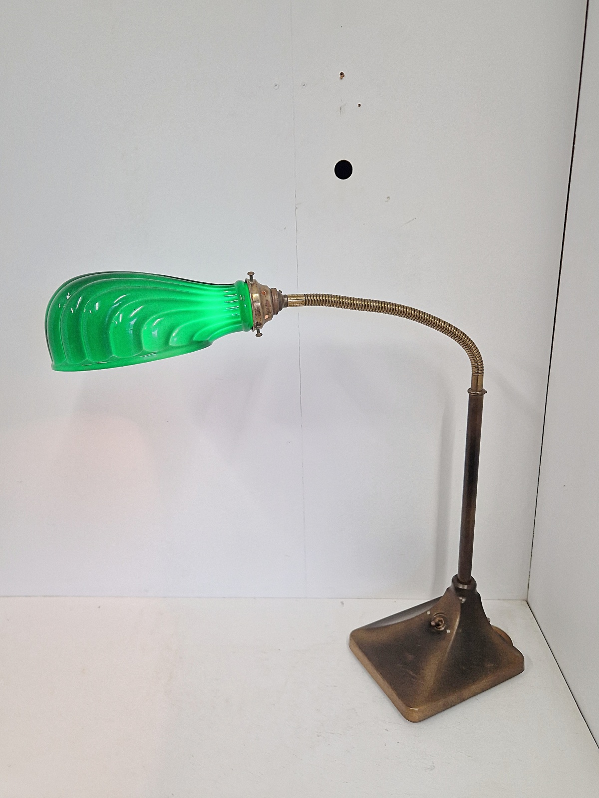 Unsigned | Large Banker's Desk Lamp | England 1910-20 | SOLD - Image 6