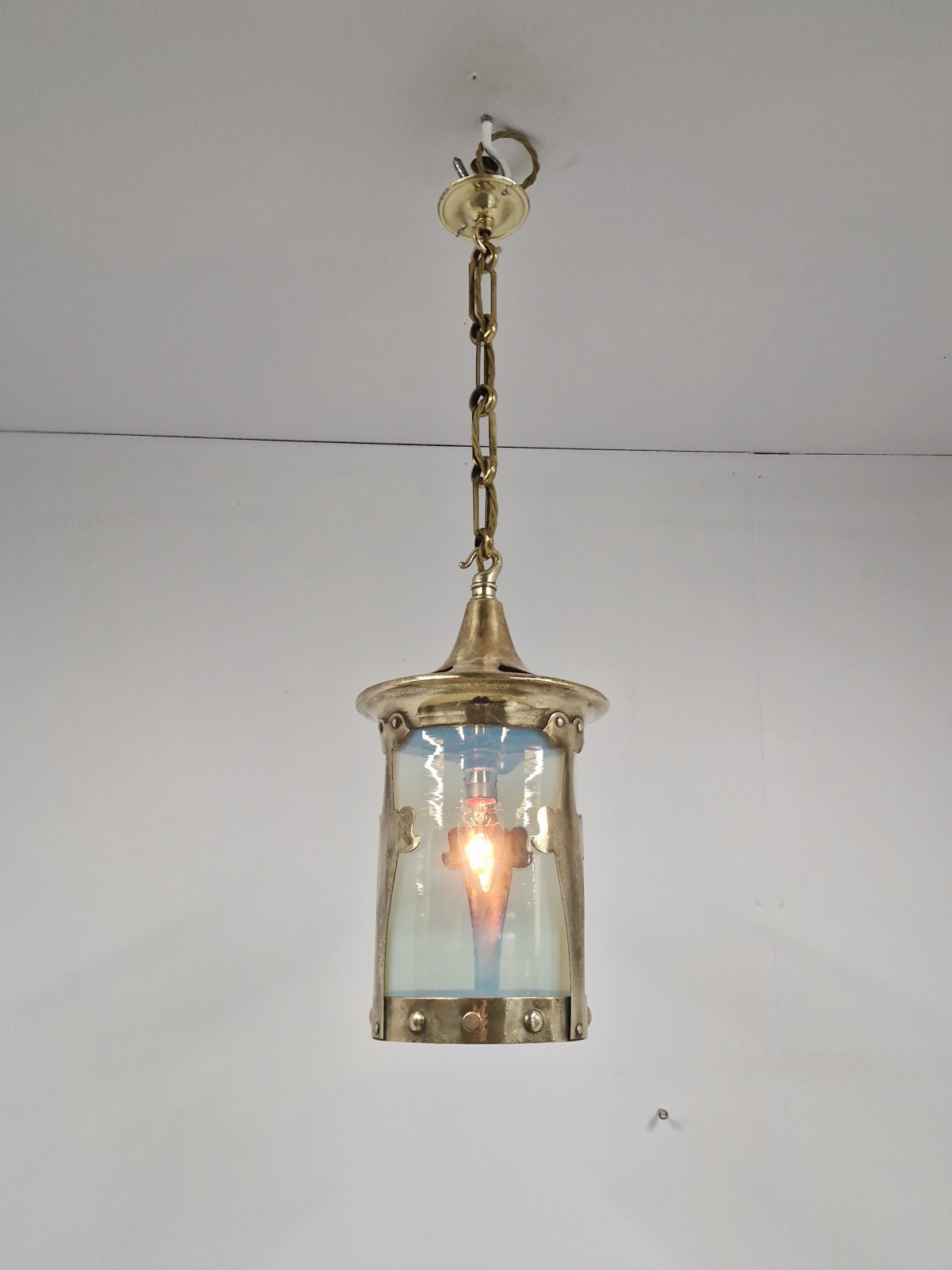 Unsigned | Brass Arts & Crafts Lantern | England c.1900 | SOLD - Image 2
