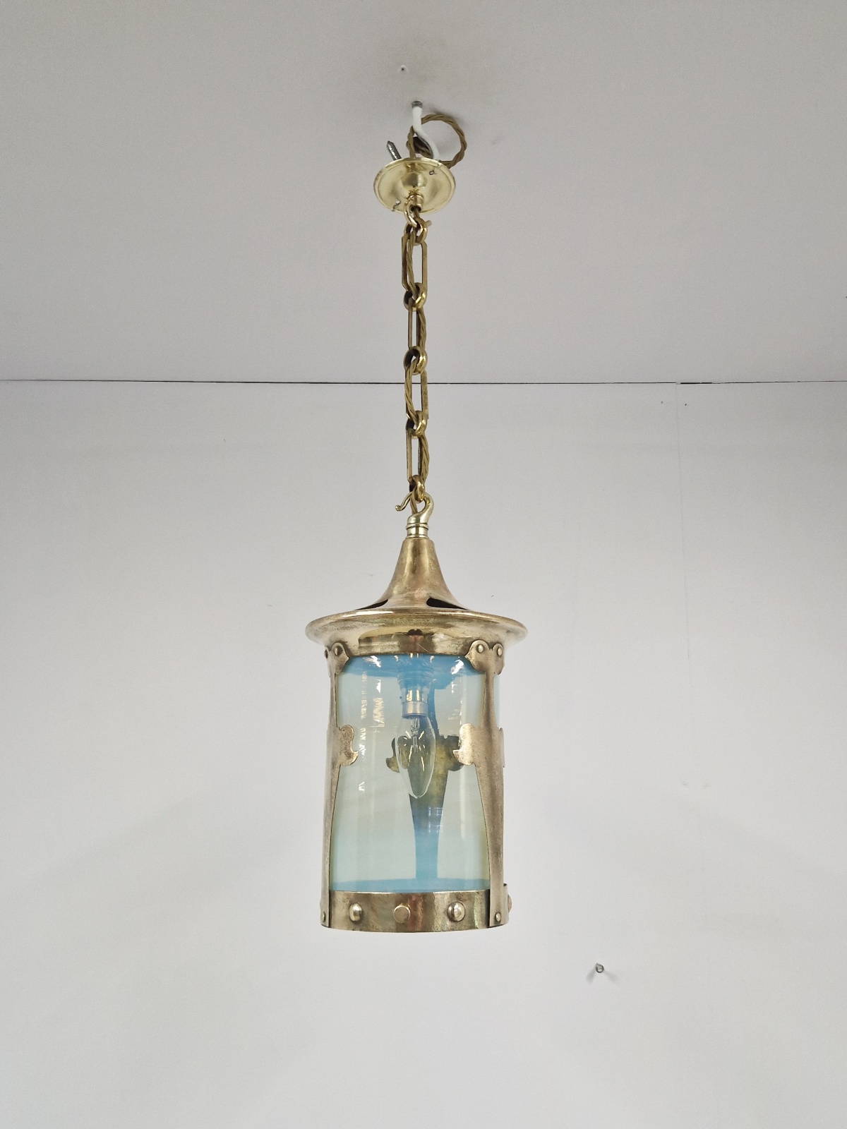 Unsigned | Brass Arts & Crafts Lantern | England c.1900 | SOLD - Image 3