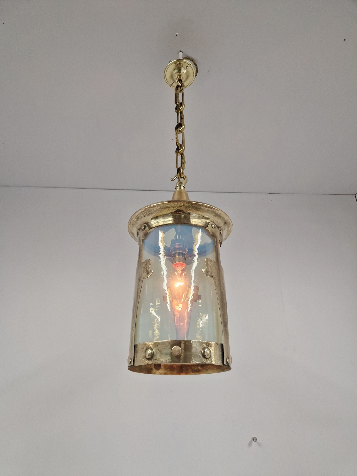 Unsigned | Brass Arts & Crafts Lantern | England c.1900 | SOLD - Image 4