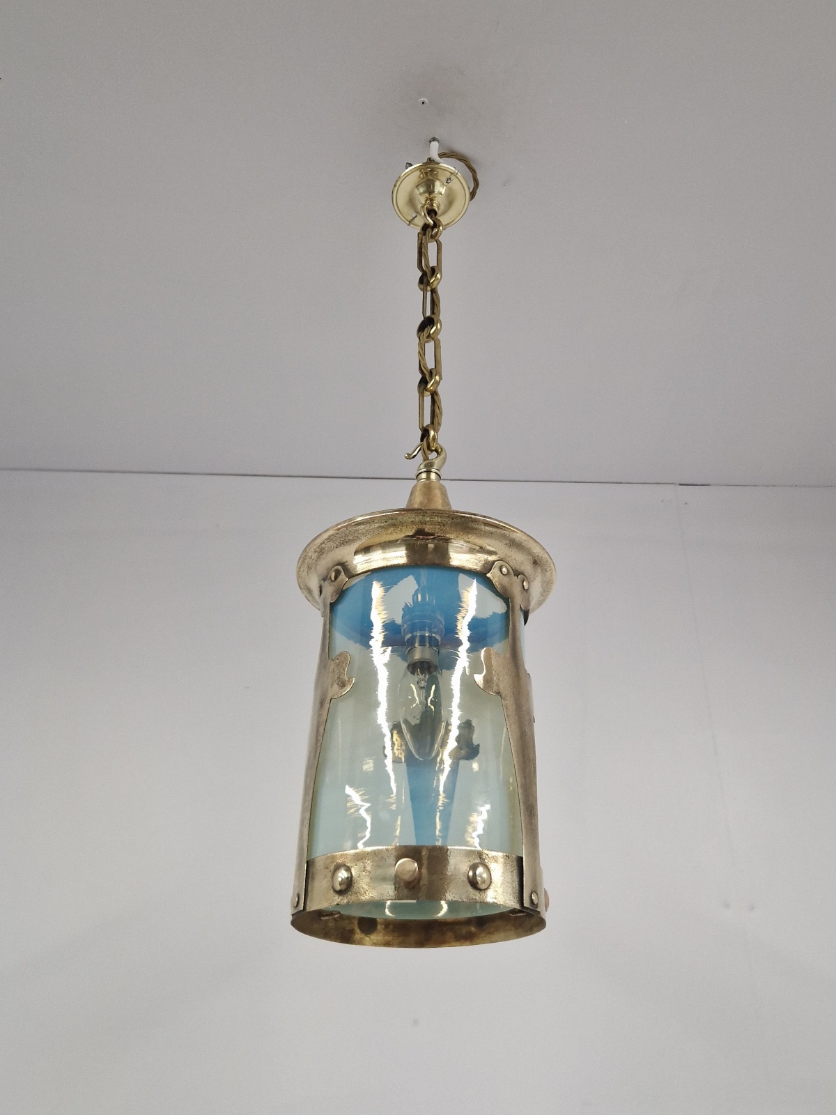 Unsigned | Brass Arts & Crafts Lantern | England c.1900 | SOLD - Image 5