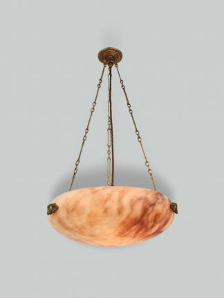 Unsigned | Neo-classical Alabaster Plafonnier | France c.1920