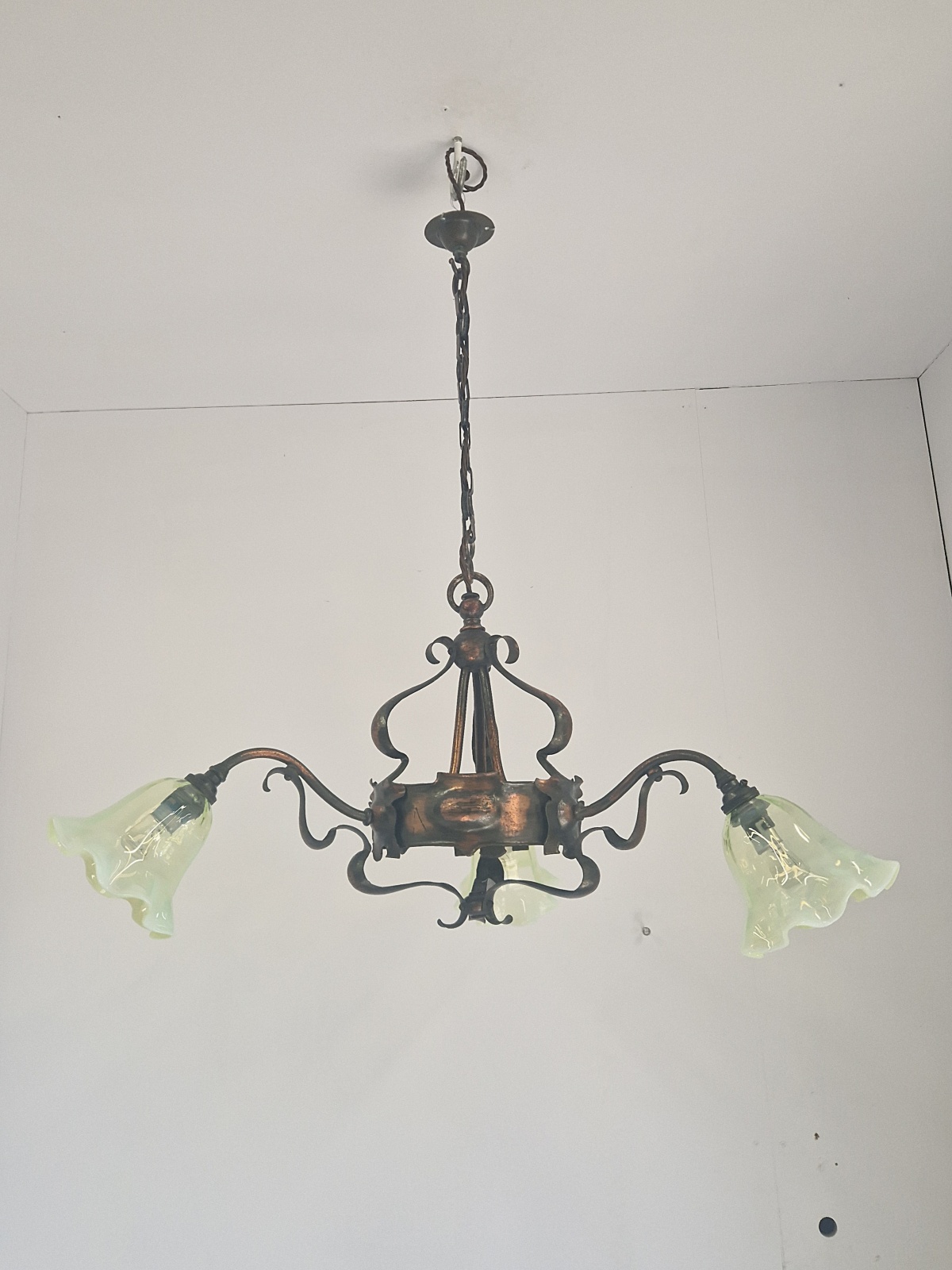 Unsigned | Copper Arts & Crafts Elelectrolier | England c.1900 | SOLD - Image 2