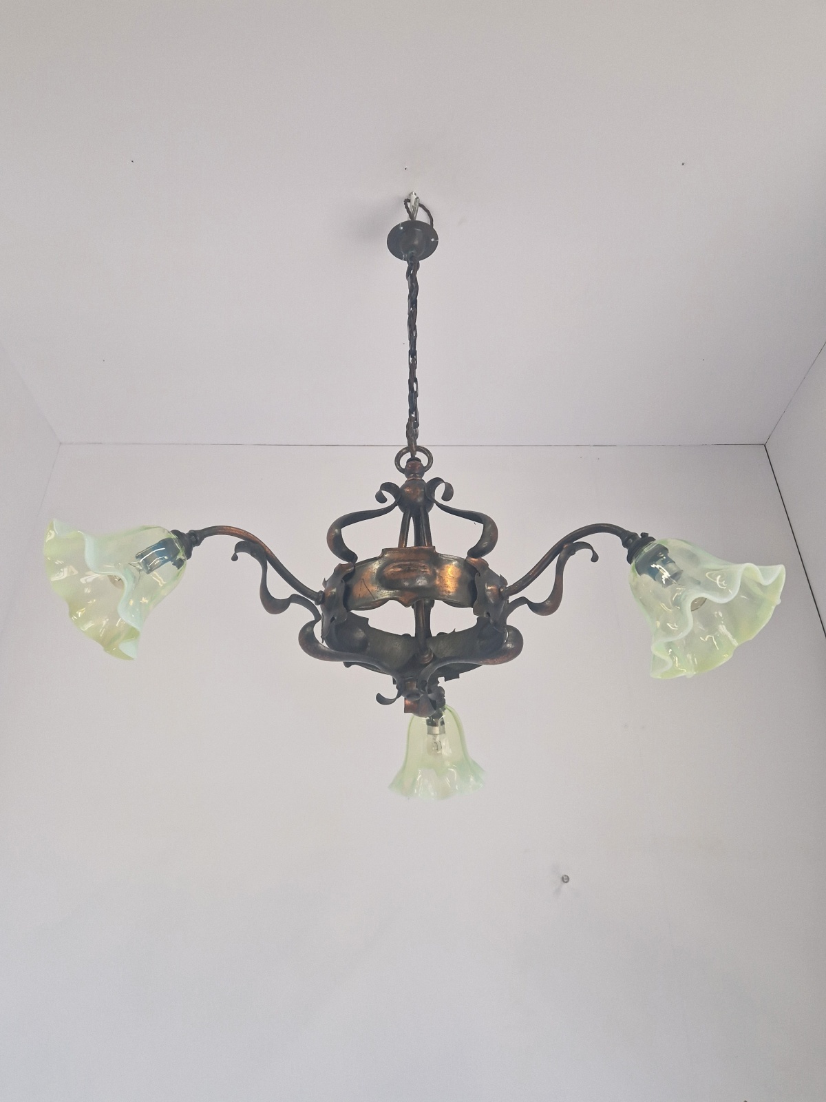 Unsigned | Copper Arts & Crafts Elelectrolier | England c.1900 | SOLD - Image 4