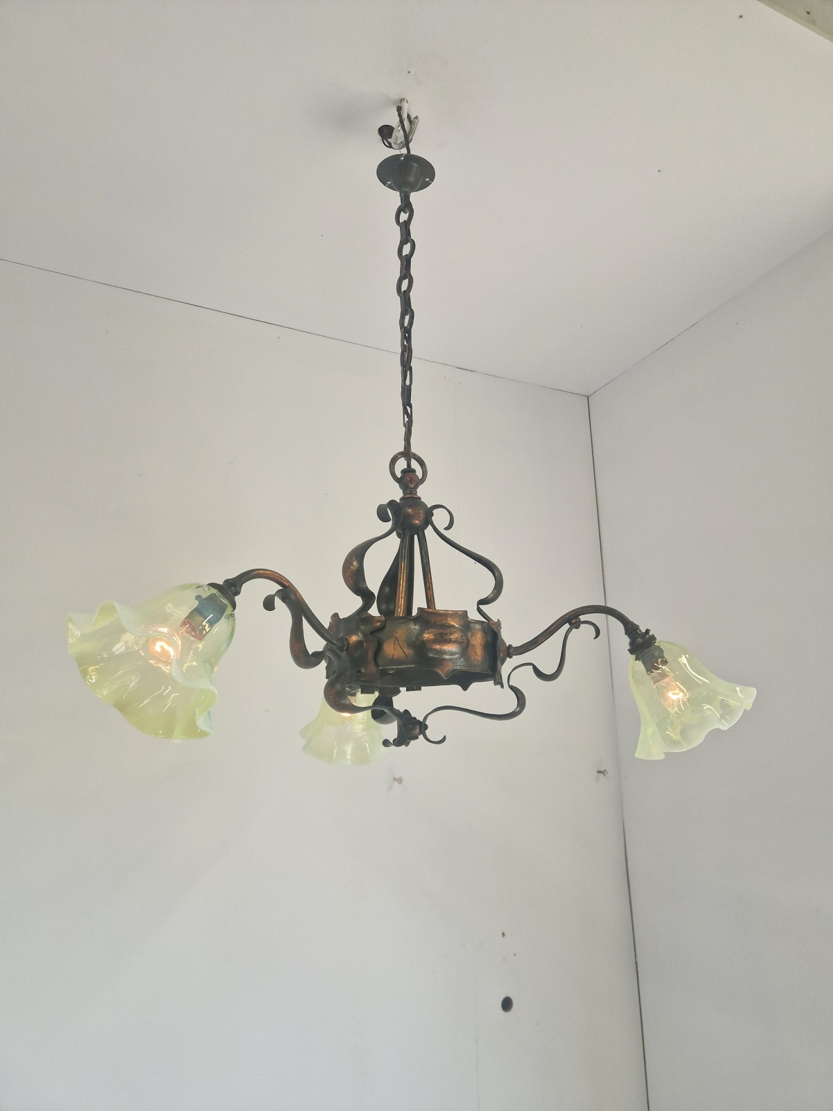 Unsigned | Copper Arts & Crafts Elelectrolier | England c.1900 | SOLD - Image 5