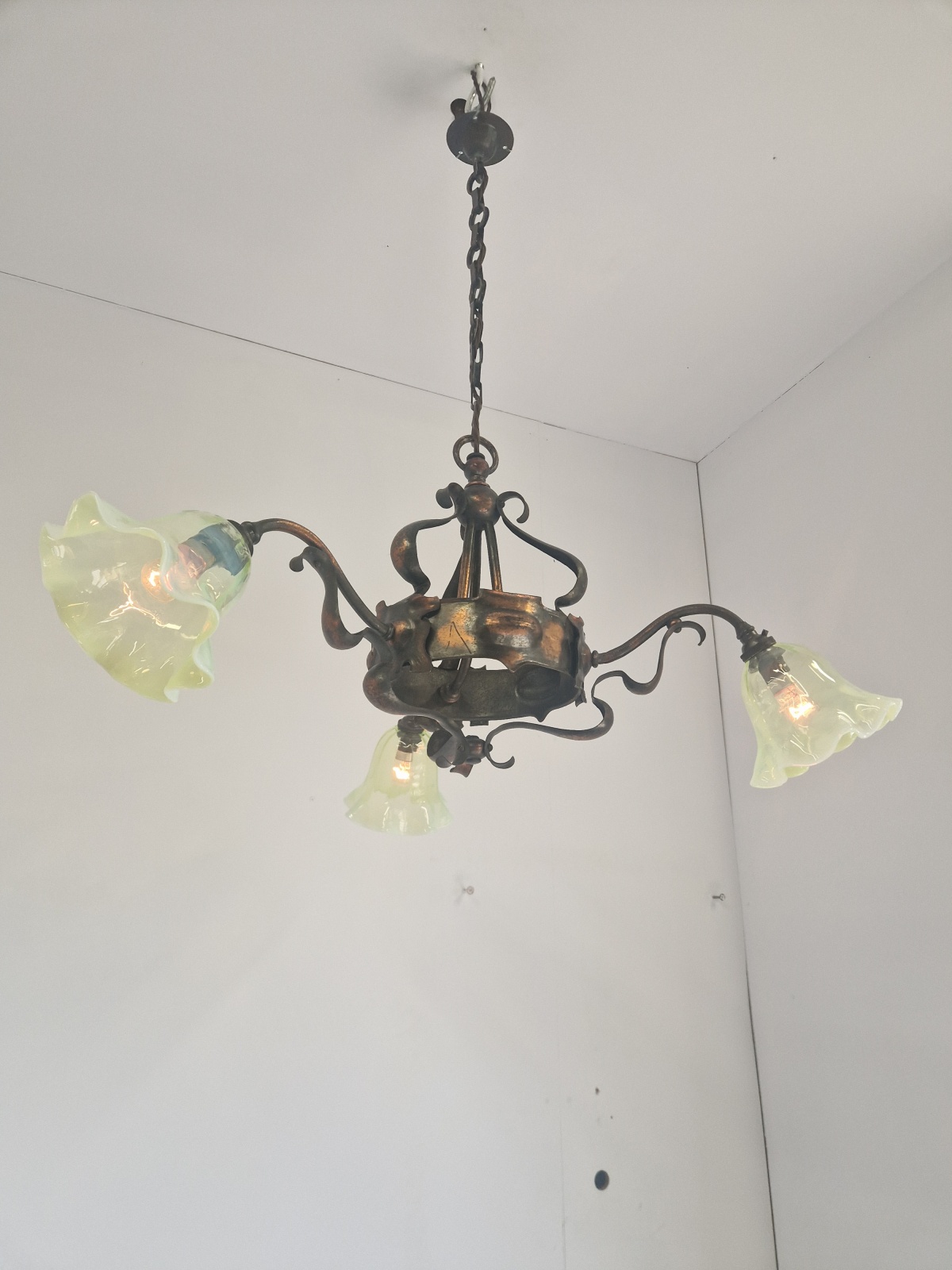 Unsigned | Copper Arts & Crafts Elelectrolier | England c.1900 | SOLD - Image 7