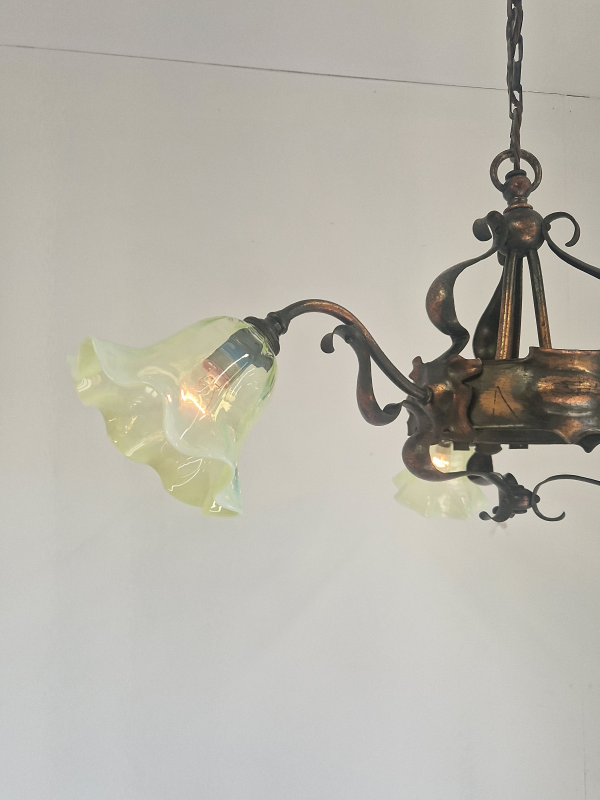 Unsigned | Copper Arts & Crafts Elelectrolier | England c.1900 | SOLD - Image 9