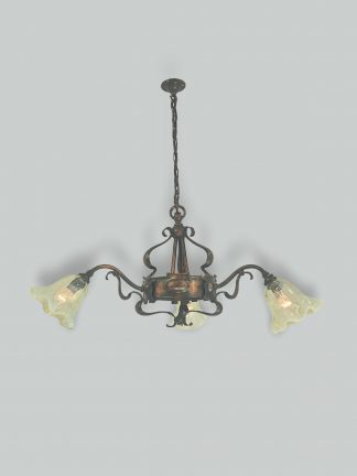 Unsigned | Copper Arts & Crafts Elelectrolier | England c.1900 | SOLD