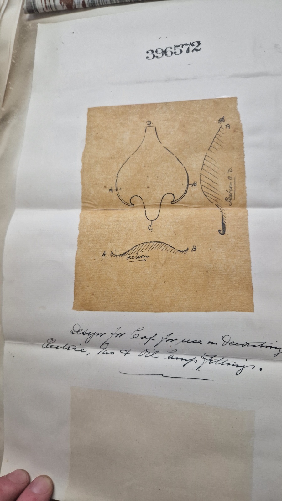 Cranmer & Cheshire, Birmingham | 2 Arts & Crafts Vaseline Glass Pendants | England c1905 - Image 10