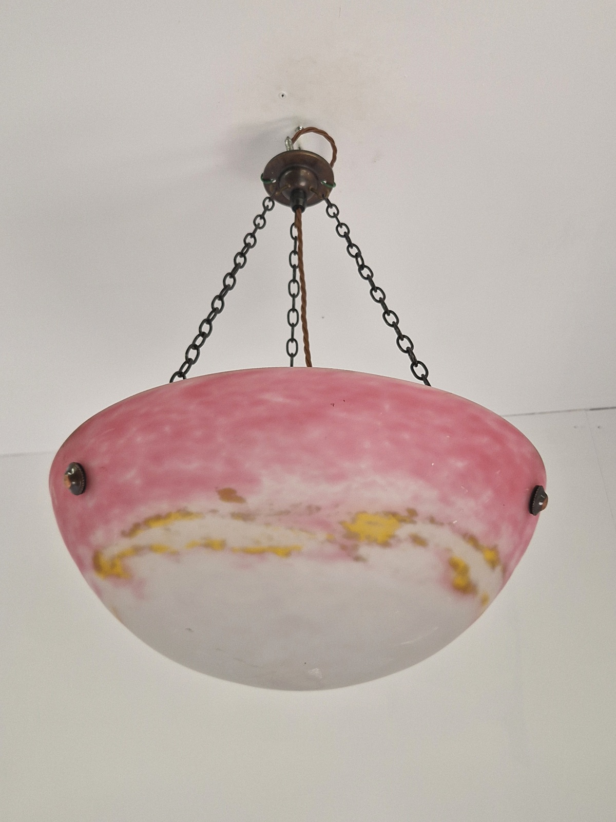 Muller Frères, Luneville | Pate-de-verre Plafonnier | France c.1925 | SOLD - Image 5