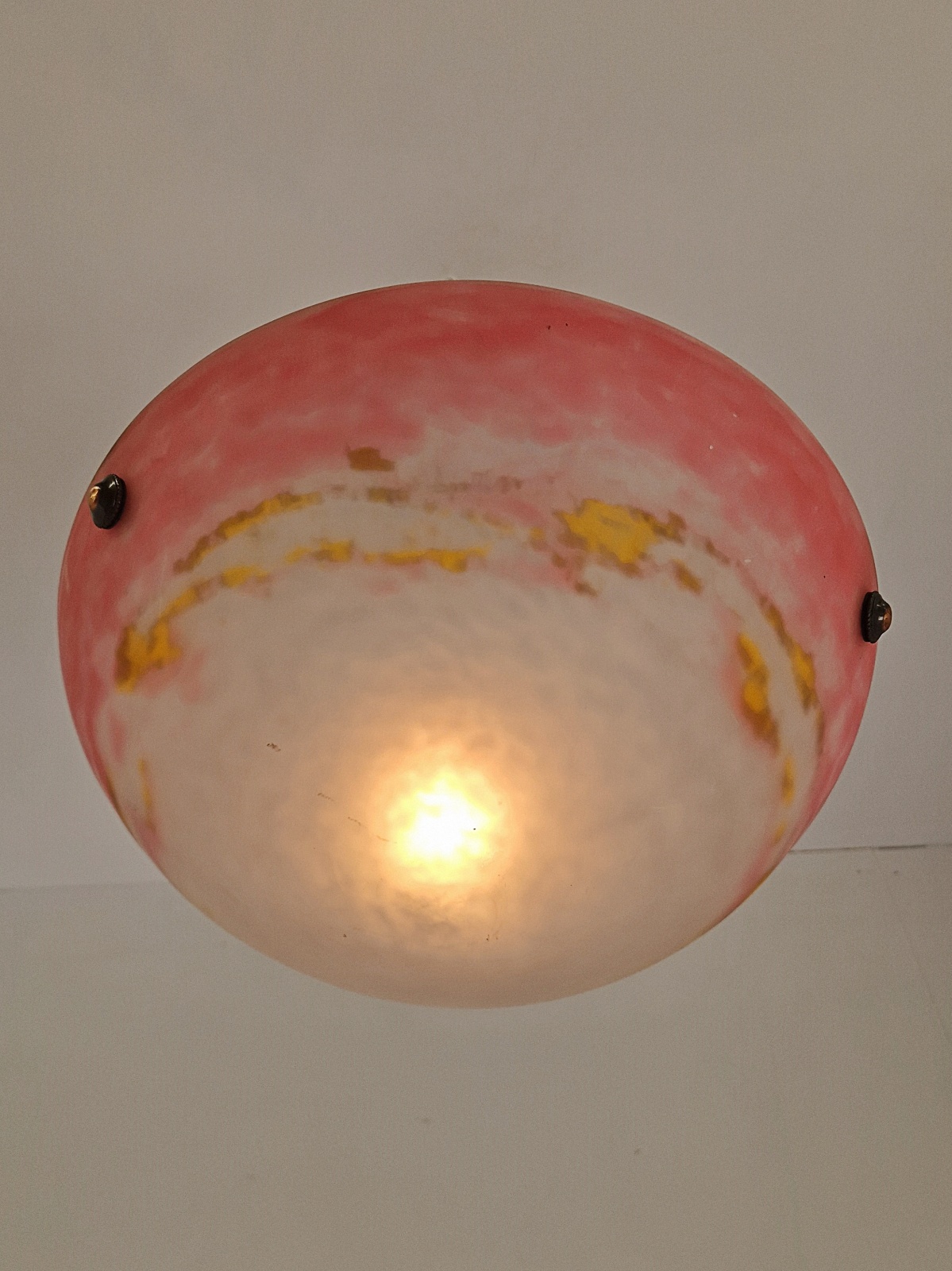 Muller Frères, Luneville | Pate-de-verre Plafonnier | France c.1925 | SOLD - Image 7