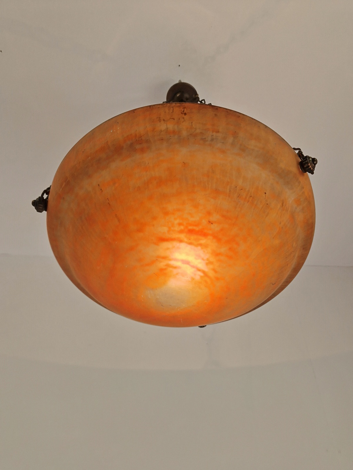 Daum Frères, Nancy | Pate-de-verre Plafonnier | France c.1920 - Image 6