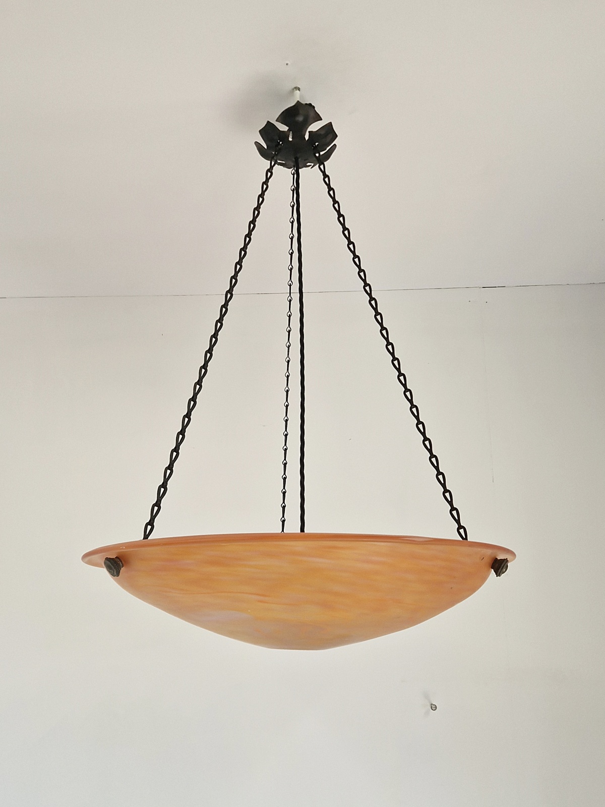 Verreries Charles Schneider | Large Pate-de-verre Plafonnier | France c.1930 | SOLD - Image 3