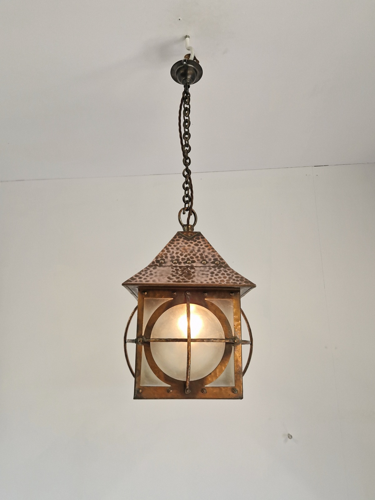 Style of Birminghan Guild of Handicraft | Copper Arts & Crafts Lantern | England c.1900 | SOLD - Image 2