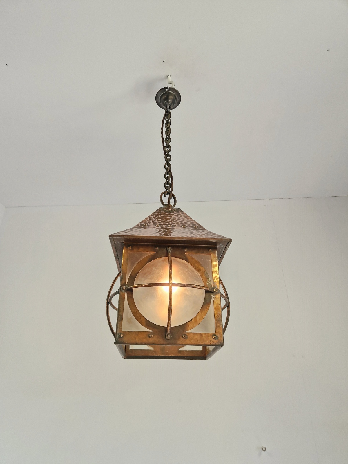 Style of Birminghan Guild of Handicraft | Copper Arts & Crafts Lantern | England c.1900 | SOLD - Image 4