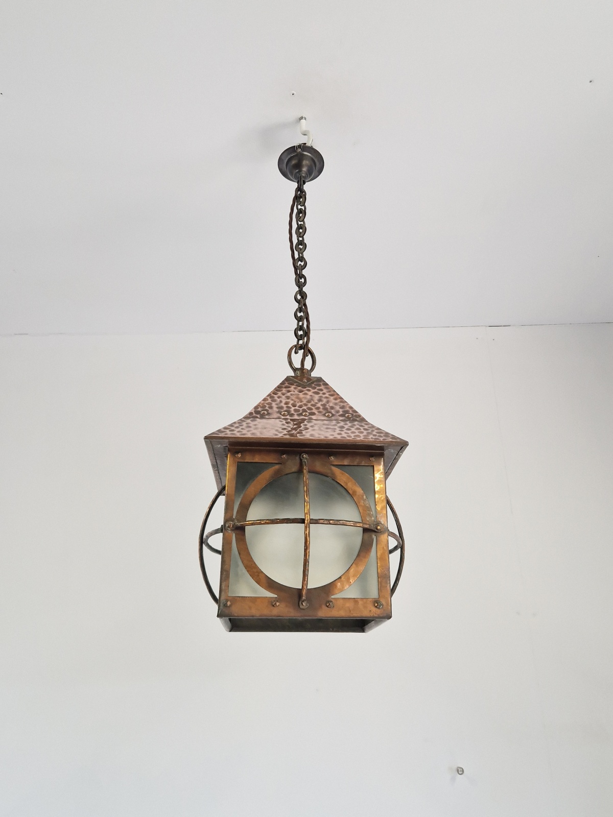 Style of Birminghan Guild of Handicraft | Copper Arts & Crafts Lantern | England c.1900 | SOLD - Image 5