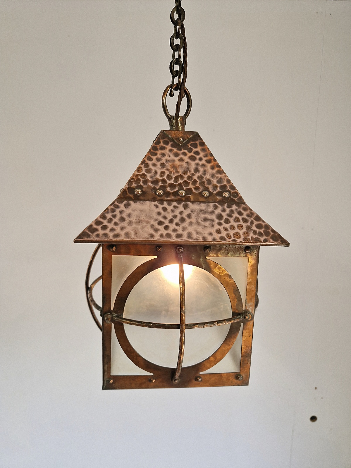 Style of Birminghan Guild of Handicraft | Copper Arts & Crafts Lantern | England c.1900 | SOLD - Image 8