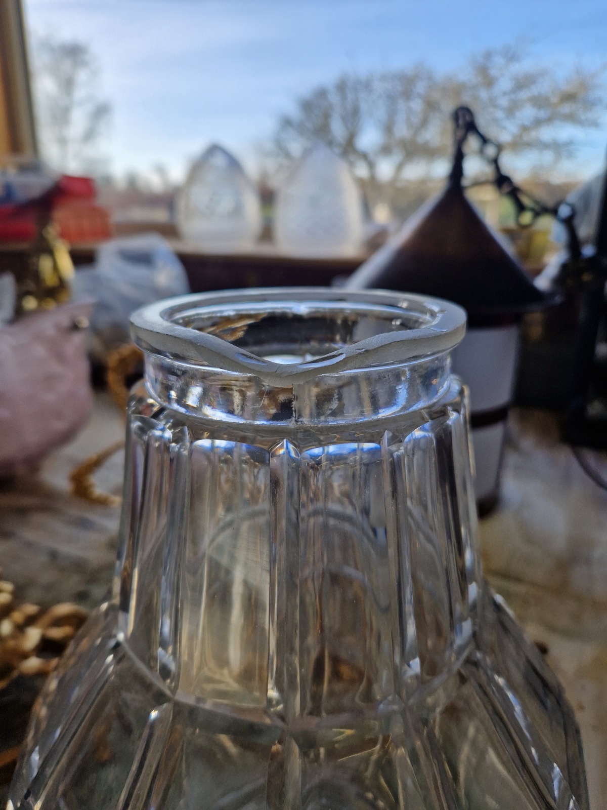 Attributed Escaré & Danelle | Large Gilded "Versailles" Prism Lantern | England Early c.20th - Image 9