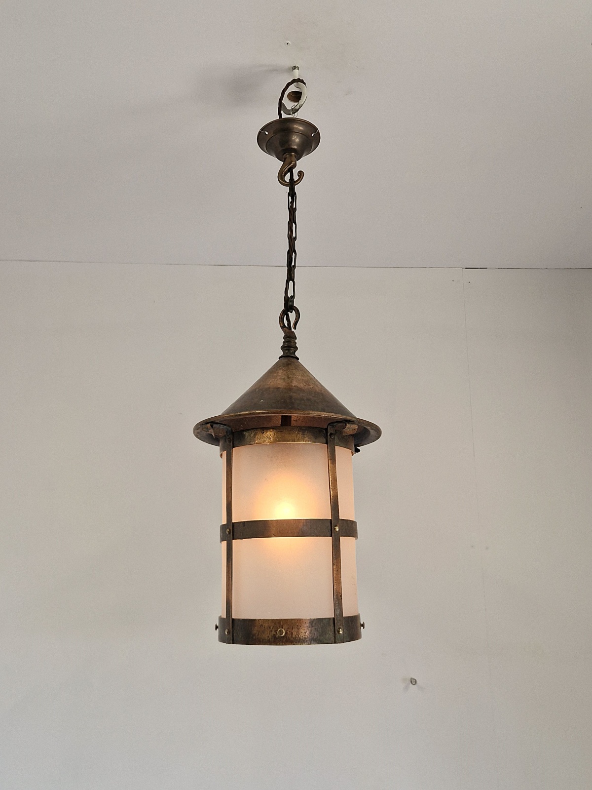 Unsigned | Coppered Brass Arts & Crafts Lantern | England c.1900 | SOLD - Image 2