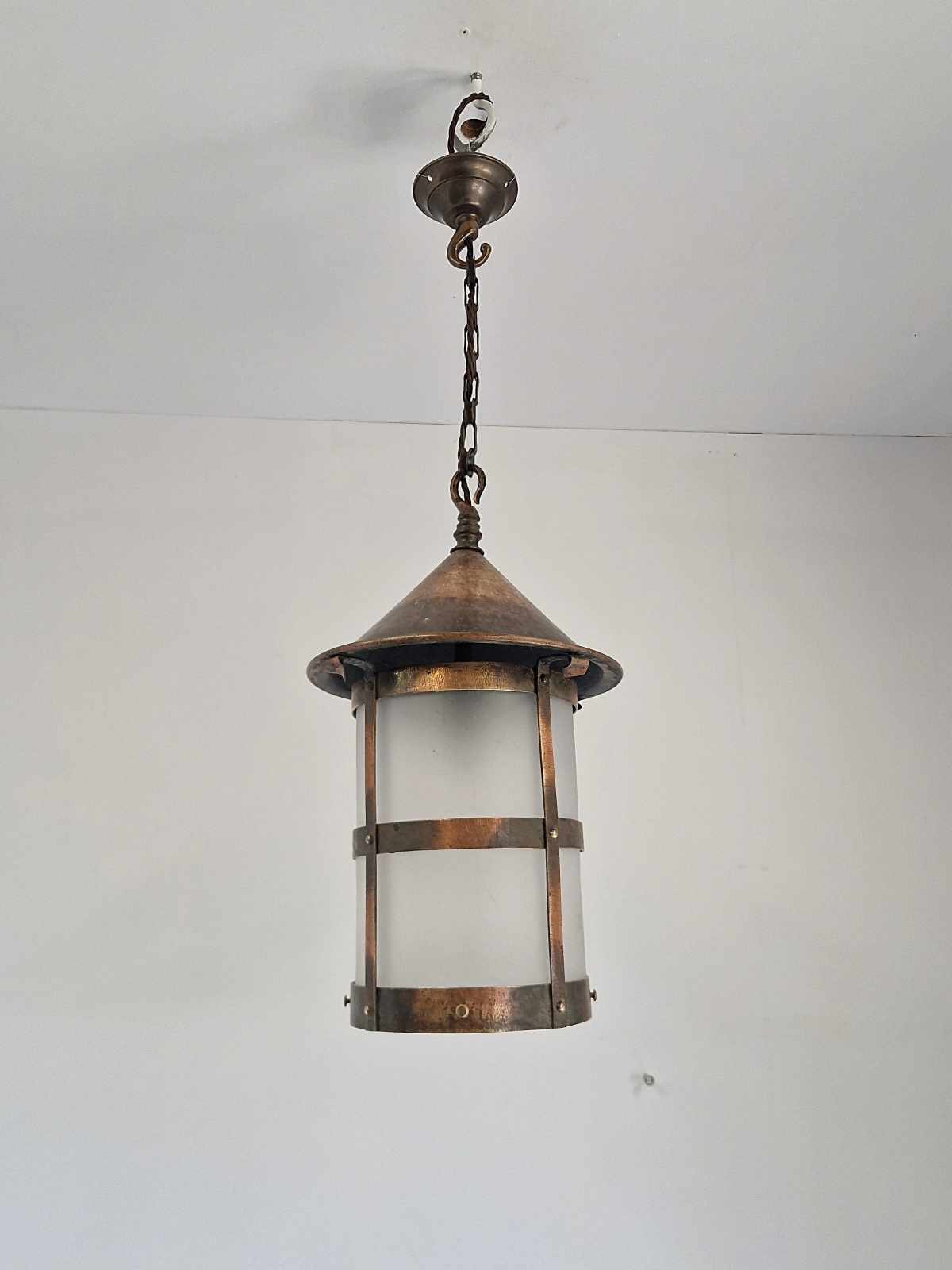 Unsigned | Coppered Brass Arts & Crafts Lantern | England c.1900 | SOLD - Image 3