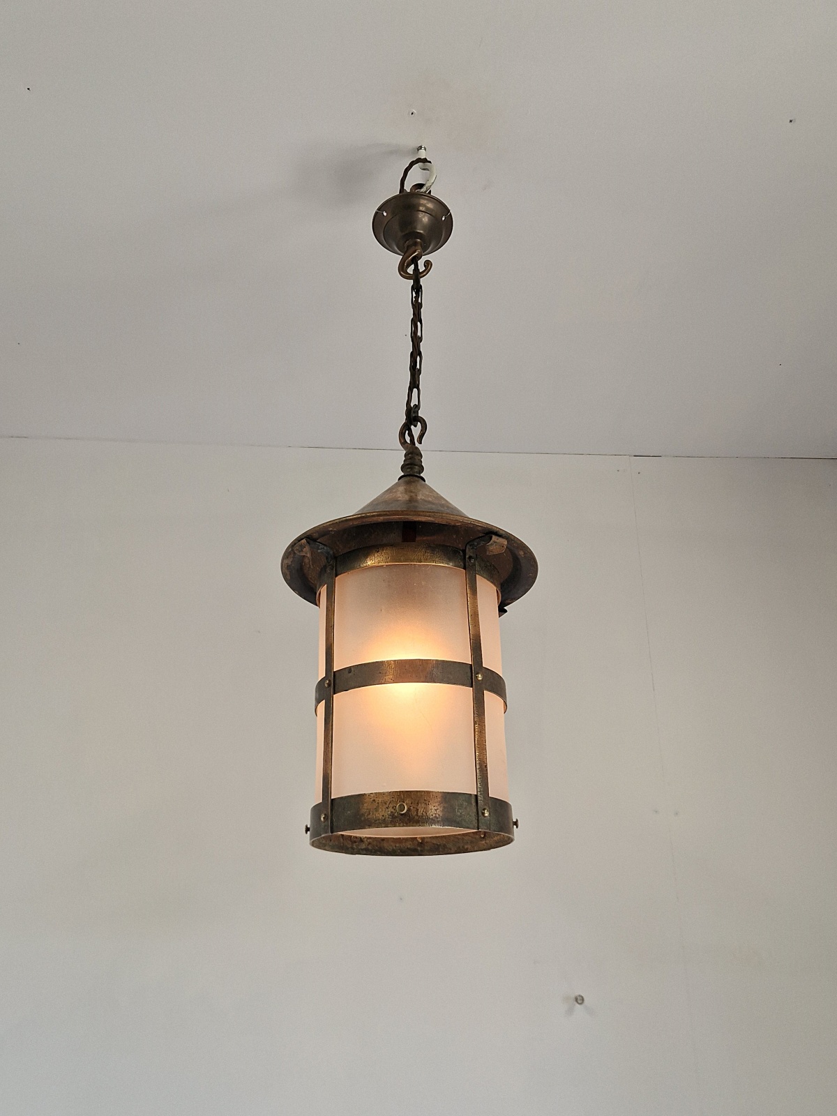 Unsigned | Coppered Brass Arts & Crafts Lantern | England c.1900 | SOLD - Image 4