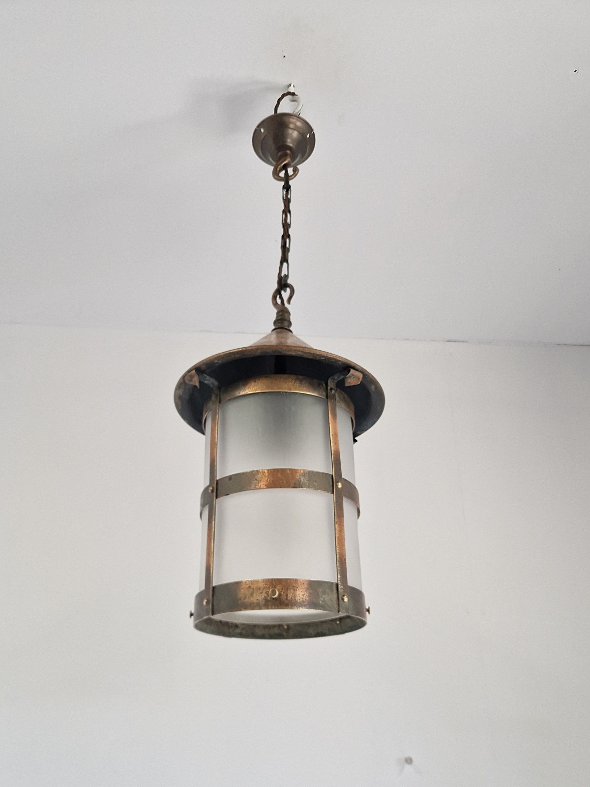 Unsigned | Coppered Brass Arts & Crafts Lantern | England c.1900 | SOLD - Image 5