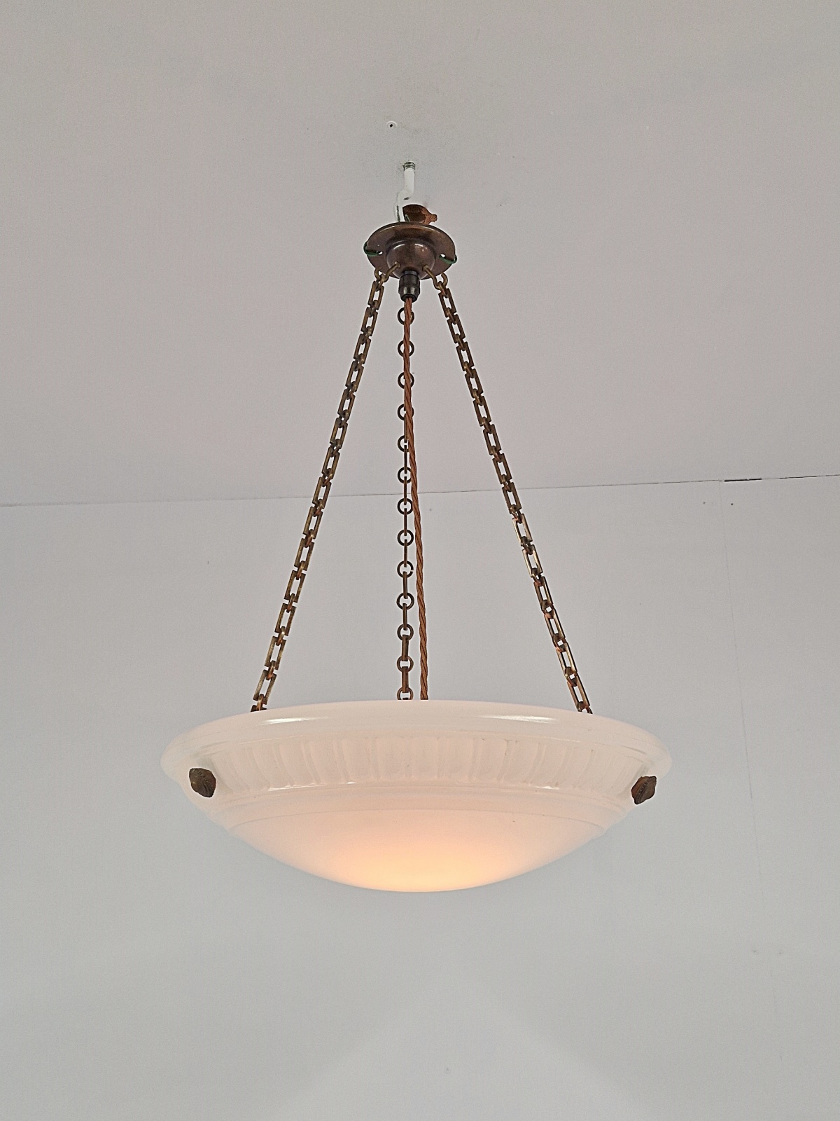 Jefferson & Co. | "Moonstone" Plafonnier | England c.1920 | SOLD - Image 2