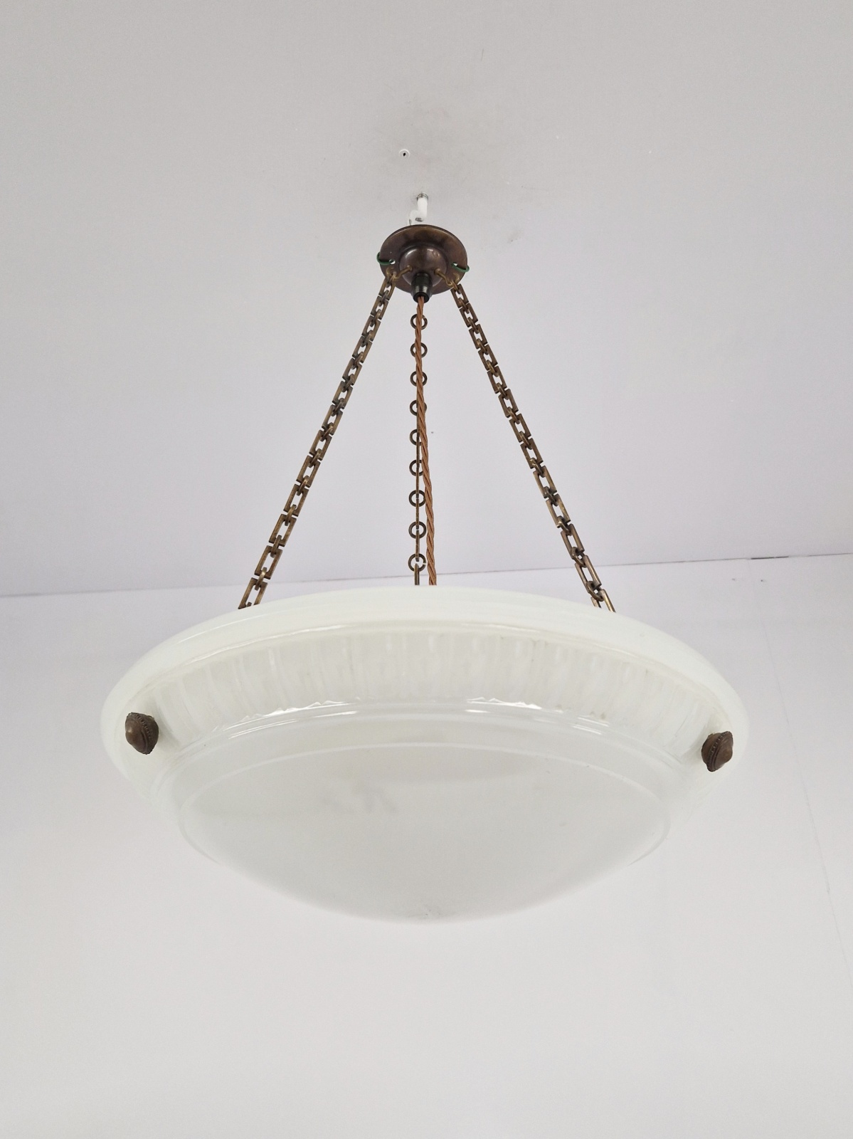 Jefferson & Co. | "Moonstone" Plafonnier | England c.1920 | SOLD - Image 5