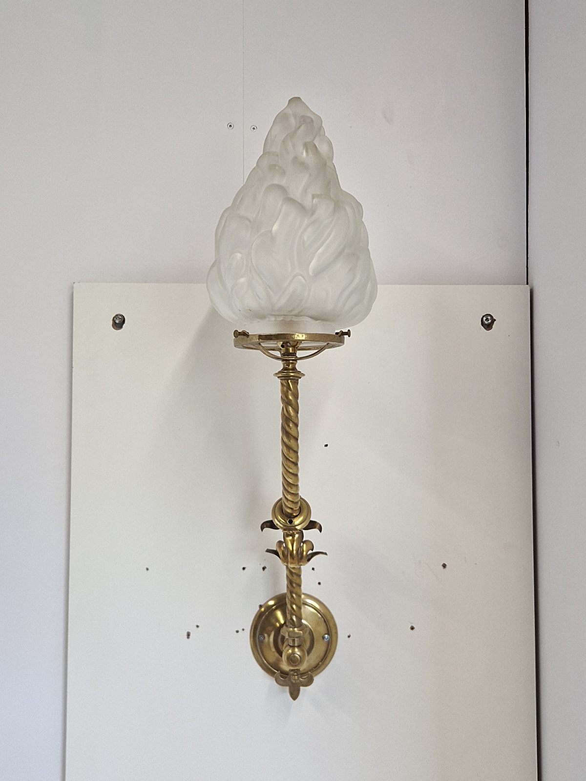 Unsigned | 2 Large Neoclassical "Torchere" Wall Lights | England c.1900 | SOLD - Image 7