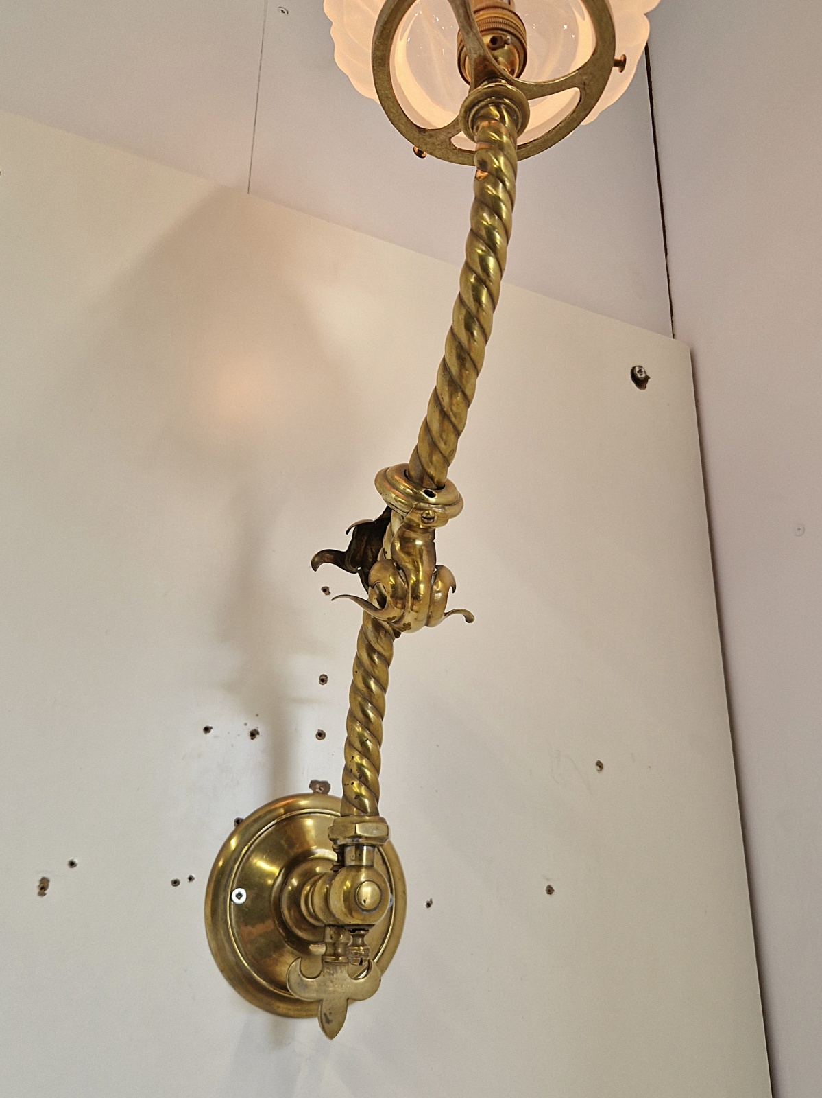 Unsigned | 2 Large Neoclassical "Torchere" Wall Lights | England c.1900 | SOLD - Image 8