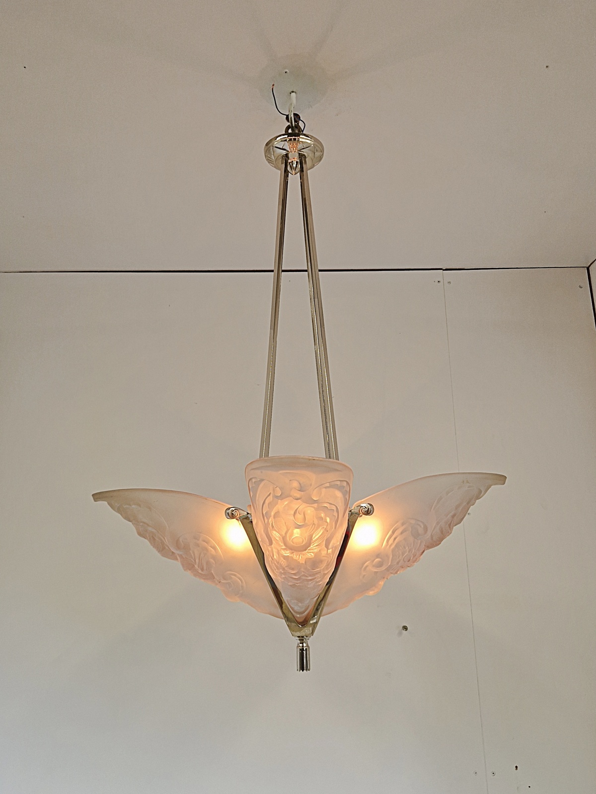 André Delatte (Loti,Nancy) | Art Deco Chandelier | France c.1930 | SOLD - Image 2