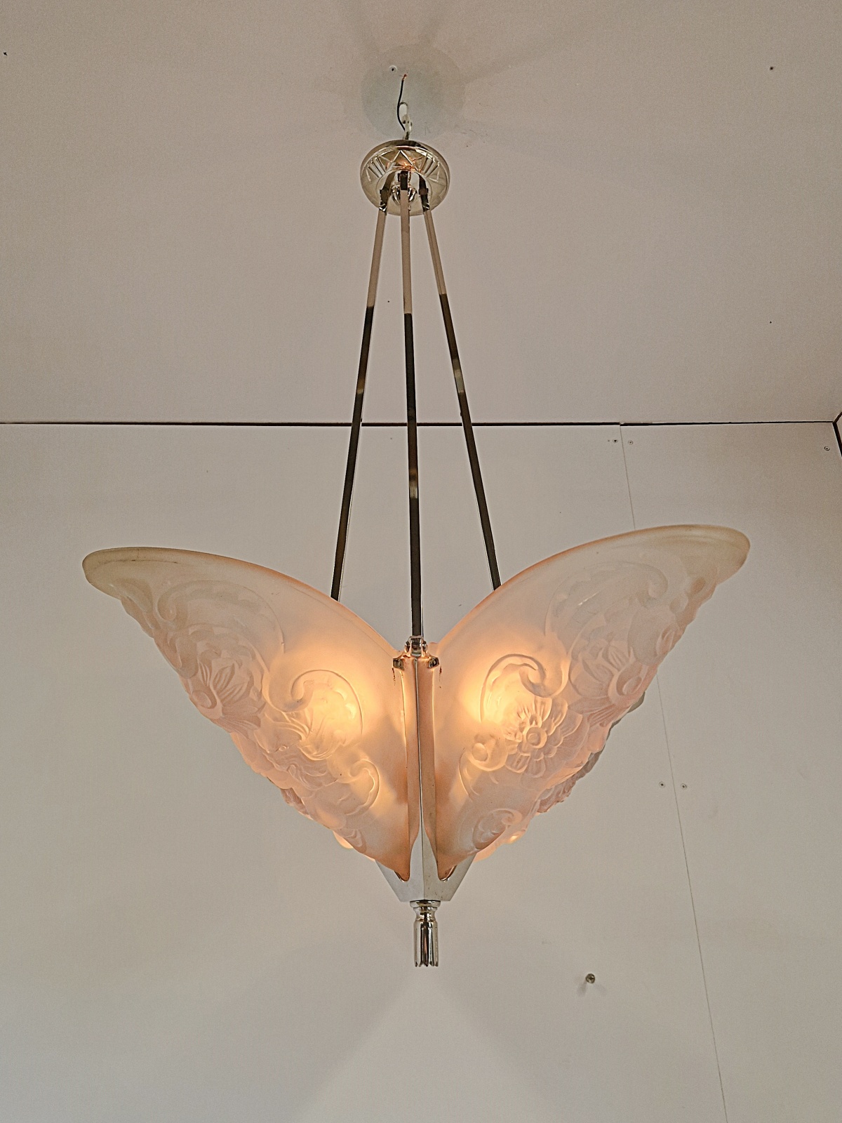 André Delatte (Loti,Nancy) | Art Deco Chandelier | France c.1930 | SOLD - Image 10