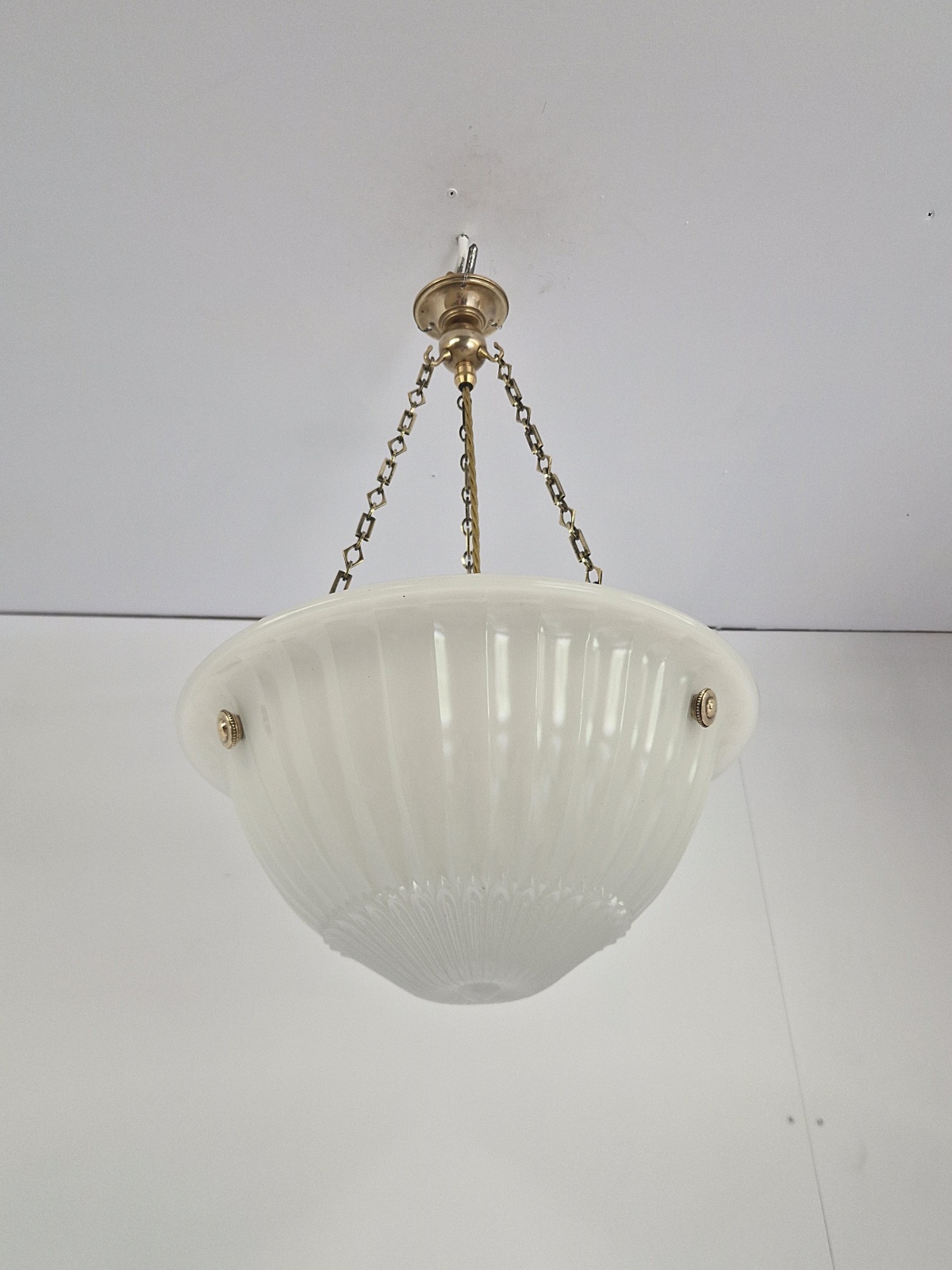 Jefferson & Co. | 2 Moonstone Plafonniers | England c.1925 - Image 5