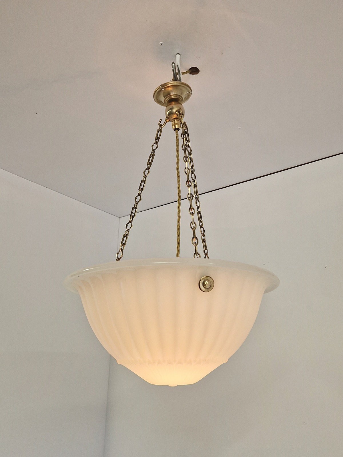 Jefferson & Co. | 2 Moonstone Plafonniers | England c.1925 - Image 6