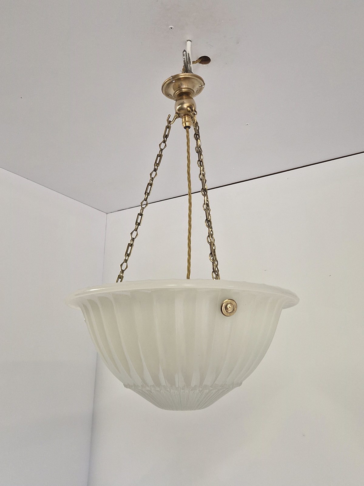 Jefferson & Co. | 2 Moonstone Plafonniers | England c.1925 - Image 7