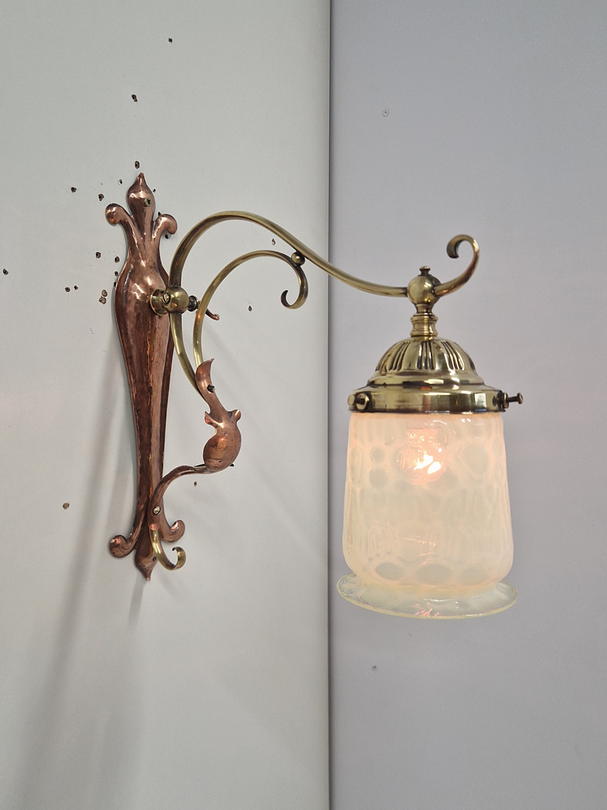 Attributed Best & Lloyd, Birmingham | 2 Arts & Crafts Gas Wall Lights | England c.1900 | SOLD - Image 2