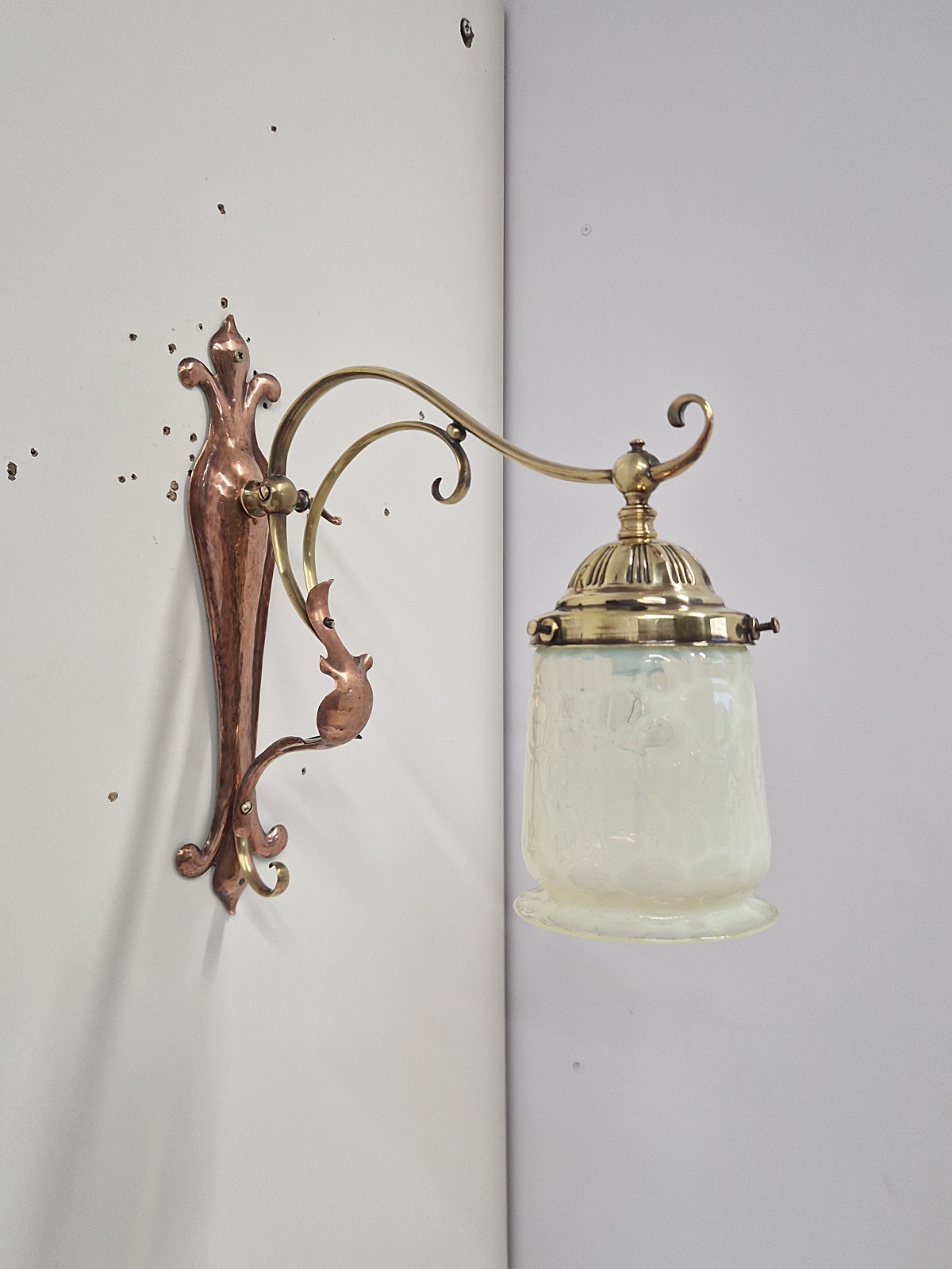 Attributed Best & Lloyd, Birmingham | 2 Arts & Crafts Gas Wall Lights | England c.1900 | SOLD - Image 3