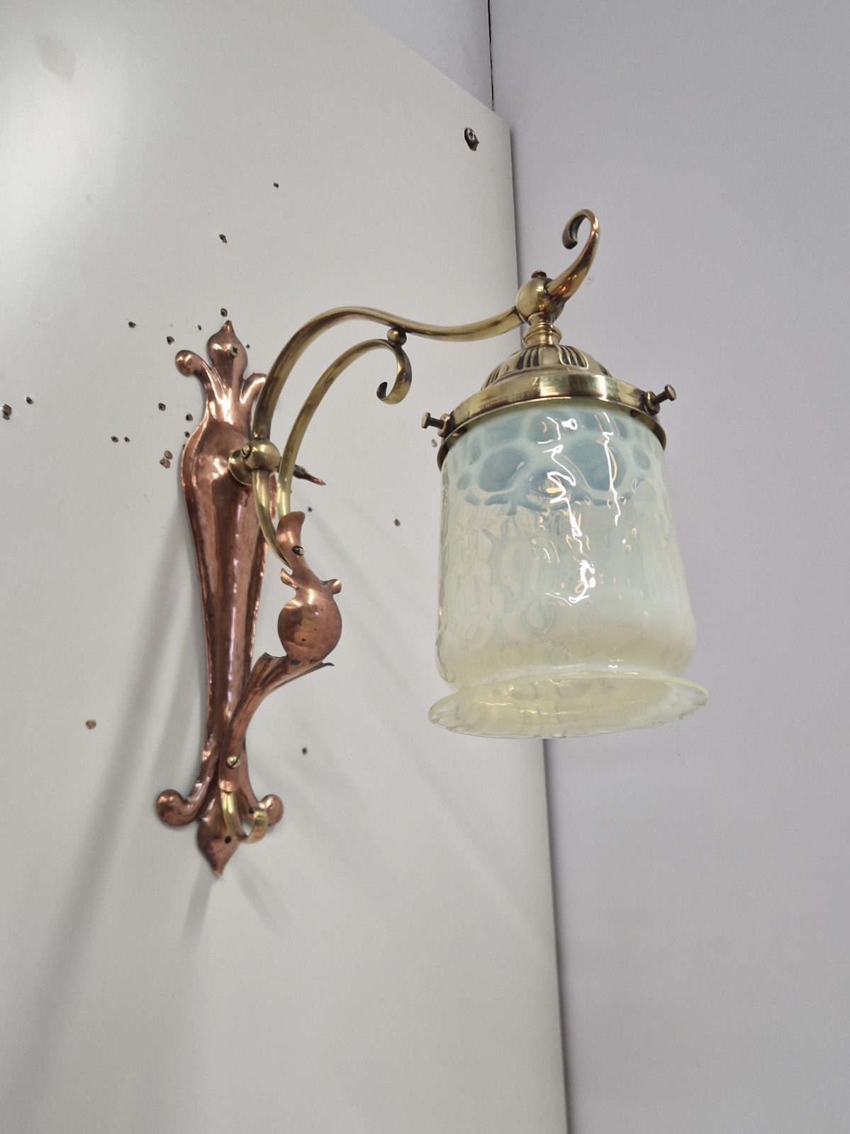 Attributed Best & Lloyd, Birmingham | 2 Arts & Crafts Gas Wall Lights | England c.1900 | SOLD - Image 7