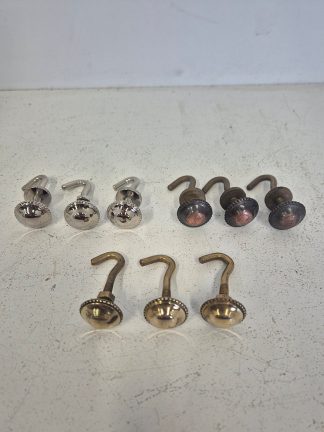 Plafonnier Bowl Hooks | Price per Hook | Brass/Bronze/Nickel