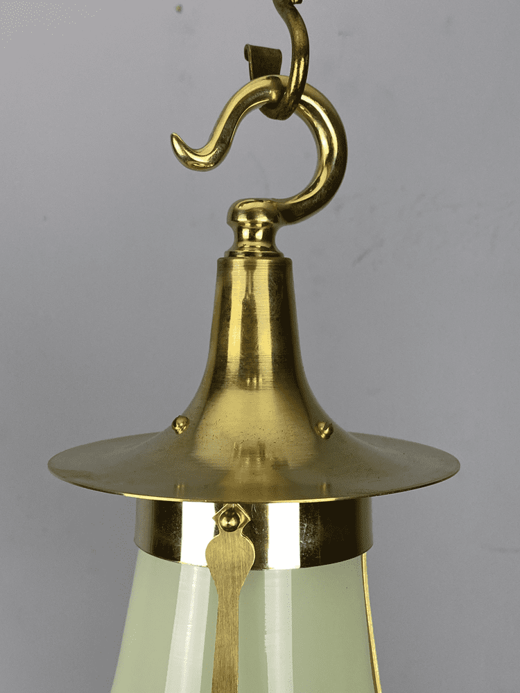 The Cowl | Small General Electric Company Lantern | Vaseline-Glass Insert - Image 2