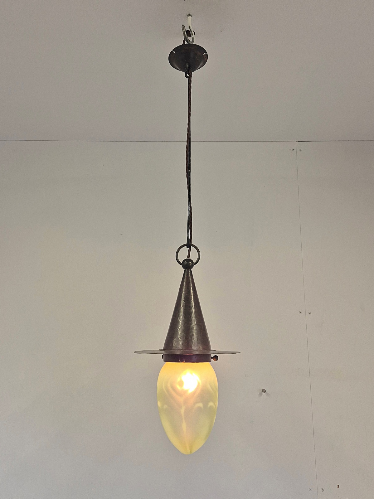 Attributed Jesson Birkett & Co.(Faulkner Bronze co.) | Arts & Crafts "Witch's Hat" Lantern | England c.1900 | SOLD - Image 2