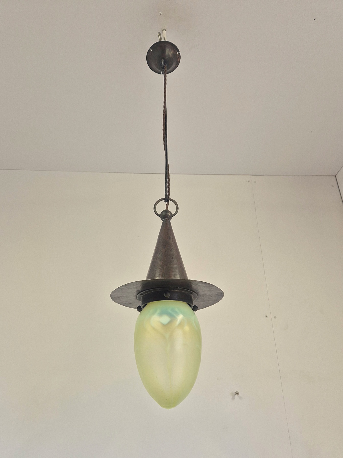 Attributed Jesson Birkett & Co.(Faulkner Bronze co.) | Arts & Crafts "Witch's Hat" Lantern | England c.1900 | SOLD - Image 5