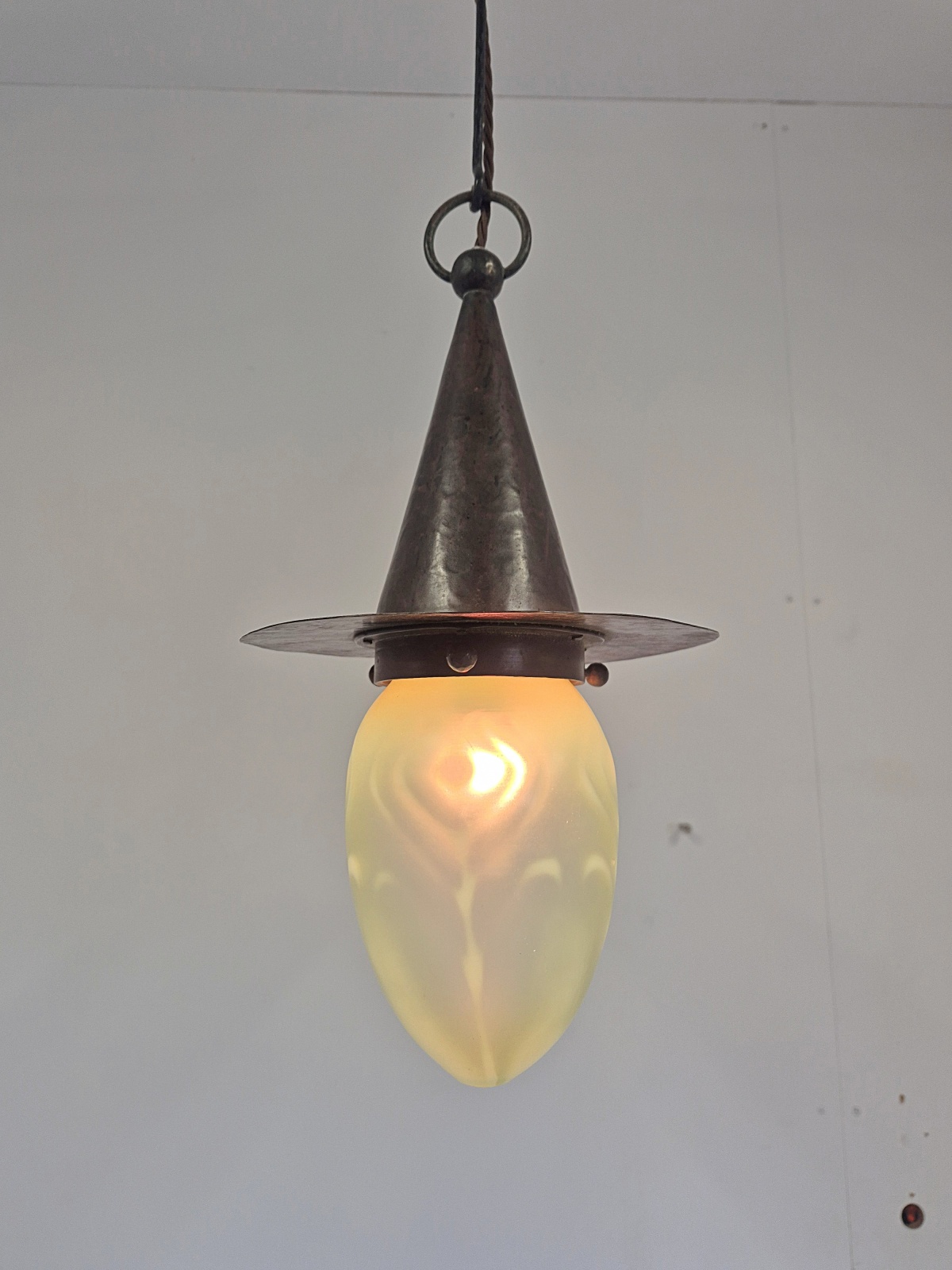 Attributed Jesson Birkett & Co.(Faulkner Bronze co.) | Arts & Crafts "Witch's Hat" Lantern | England c.1900 | SOLD - Image 6