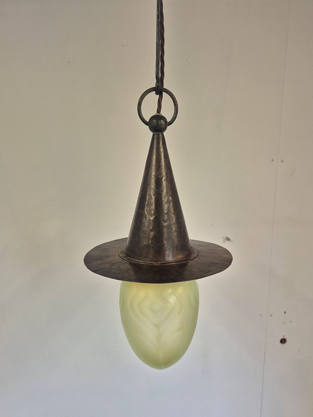 Attributed Jesson Birkett & Co.(Faulkner Bronze co.) | Arts & Crafts "Witch's Hat" Lantern | England c.1900 | SOLD - Image 9