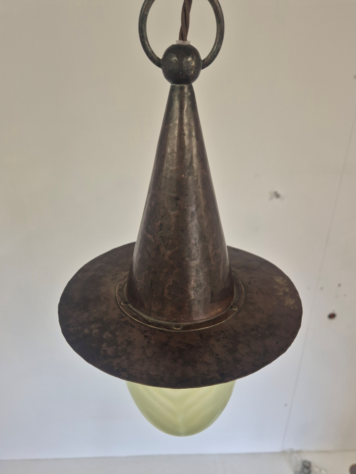 Attributed Jesson Birkett & Co.(Faulkner Bronze co.) | Arts & Crafts "Witch's Hat" Lantern | England c.1900 | SOLD - Image 10