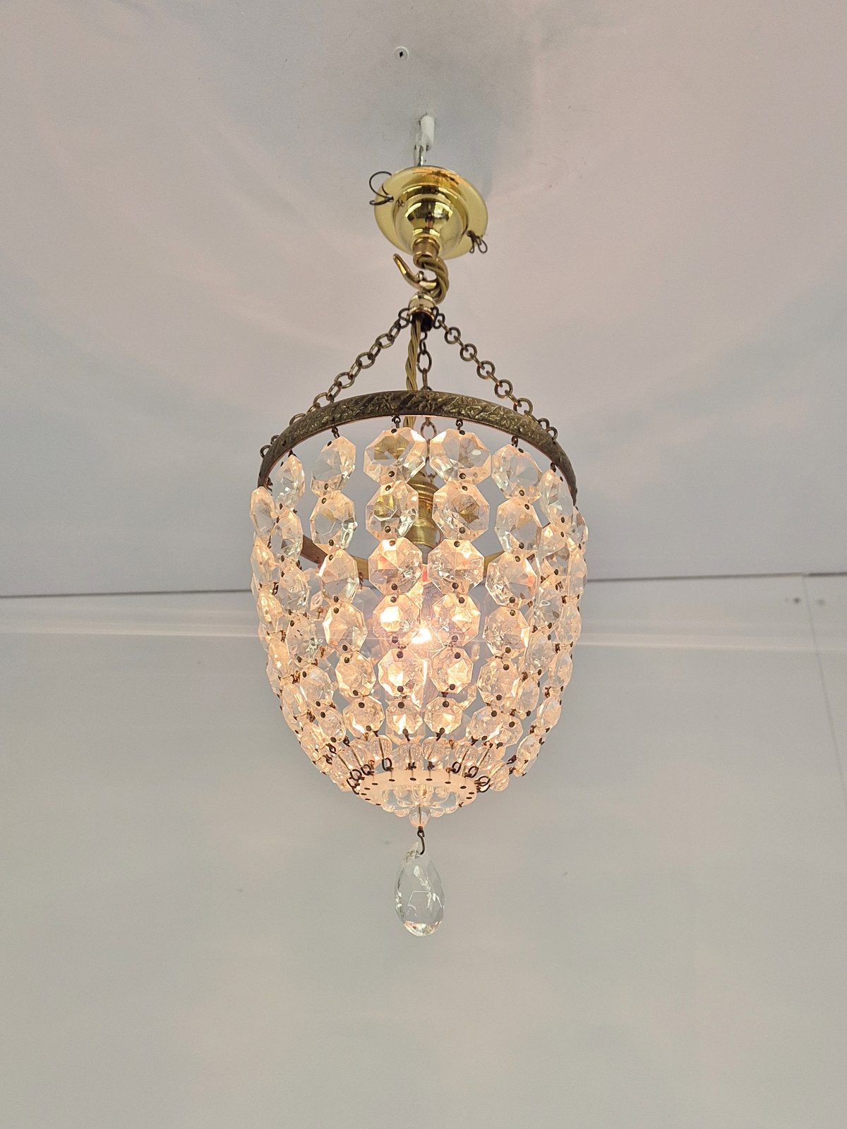 Unsigned | Small Cut-glass Lantern | England c.1930 | SOLD - Image 4