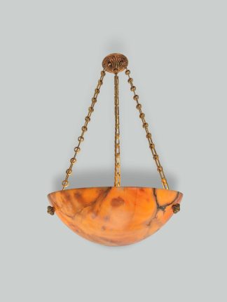 Unsigned | Traditional Alabaster Plafonnier | France Early c.20th | SOLD