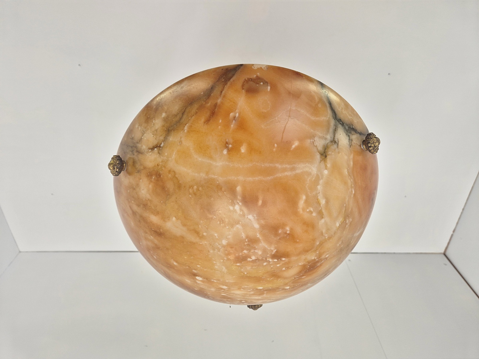 Unsigned | Traditional Alabaster Plafonnier | France Early c.20th | SOLD - Image 10